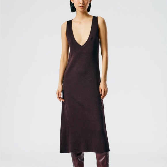 Tibi Dresses & Skirts - Organic Cotton Tencel V-Neck Cami Dress